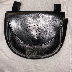 Lil distressed vintage Bike bag/put thru belt